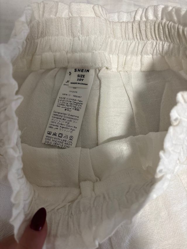 Pantalones de lino blancos niños