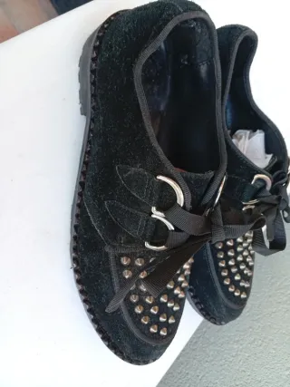 Scarpe borchiate nere 38