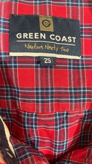 Camisa cuadros Green Coast