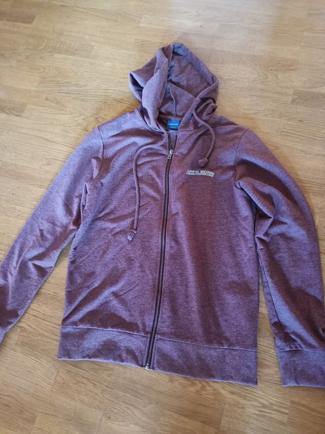 Sudadera Jack&Jones cremallera morada