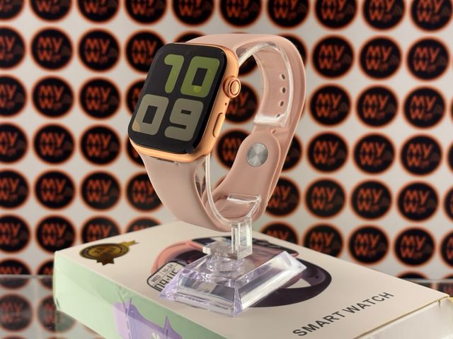 Smartwatch MY Dourado/Rosa Completo