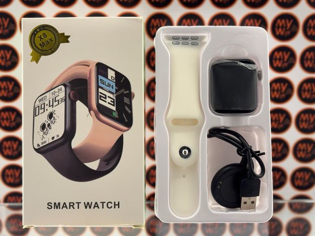 Smartwatch MY Dourado/Rosa Completo