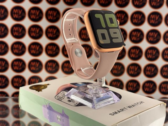 Smartwatch MY Dourado/Rosa Completo