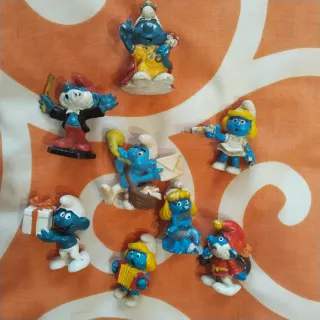 Lote de figuras de Los Pitufos Sleich