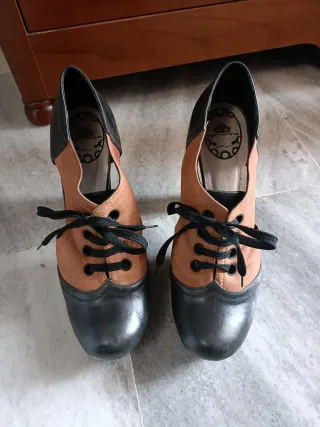 Zapatos de tacón plataforma piel T41