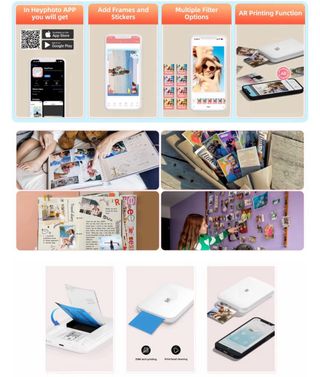 Impresora Fotos portátil blanca nueva