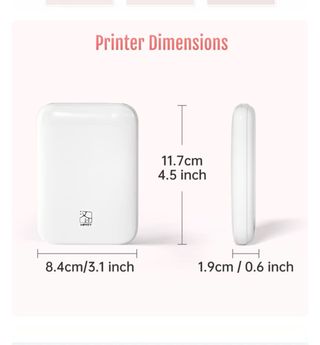 Impresora Fotos portátil blanca nueva