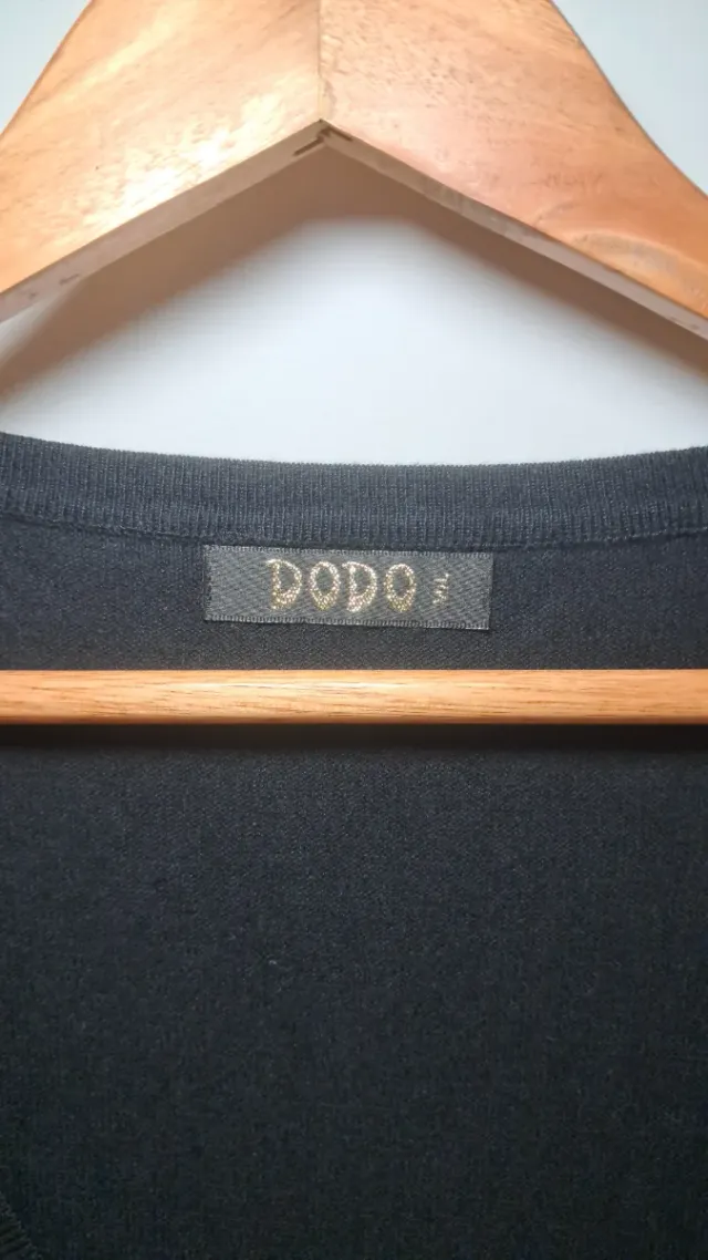 Chaqueta Dodo punto fino negra Talla L