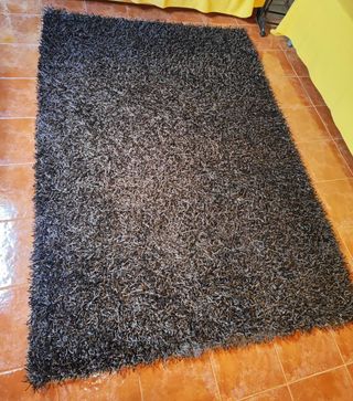 Tappeto indiano in seta sintetica fatto a mano 230x170