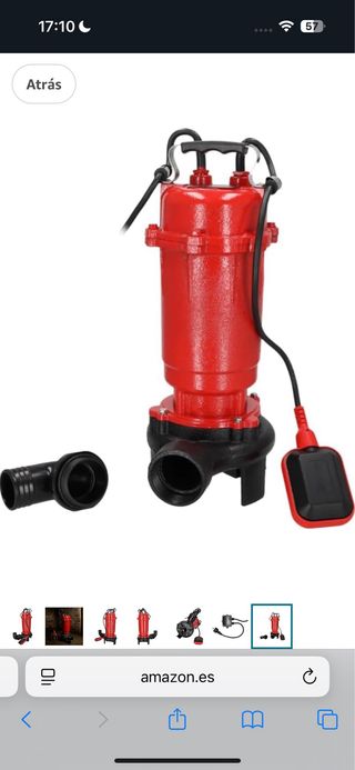 Bomba aguas residuales DEDRA DED8861 con triturado