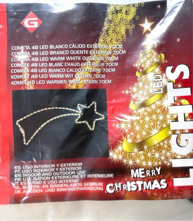 Estrella fugaz LED para exterior