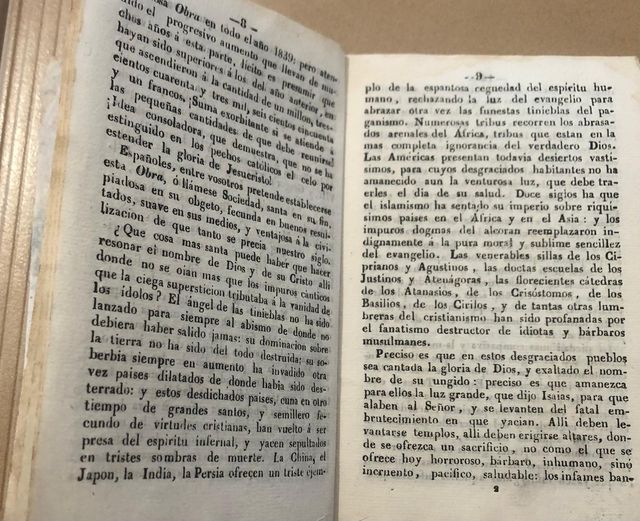 invitacion a los españoles para extender los..1840
