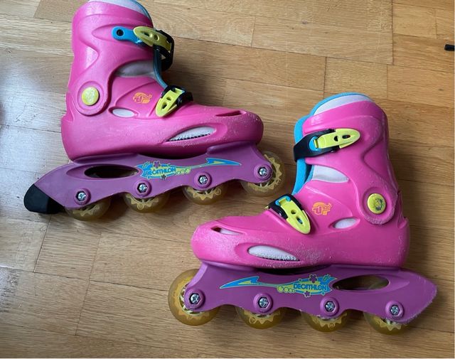 Pack Patines Niña + Protecciones + Casco + Mochila