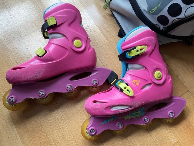 Pack Patines Niña + Protecciones + Casco + Mochila