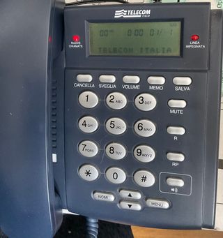 Telefono fisso Saiet mod Shark blu navy