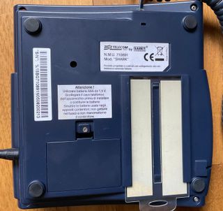 Telefono fisso Saiet mod Shark blu navy