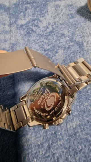 Orologio Fossil Uomo Nero Arancione