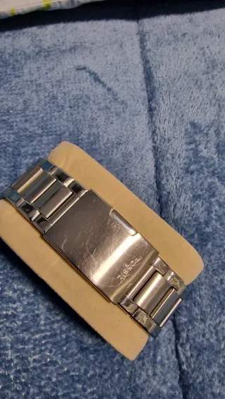 Orologio Fossil Uomo Nero Arancione