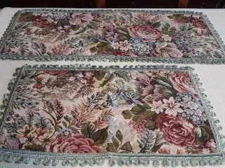 Set 2 Centrini floreali con frange