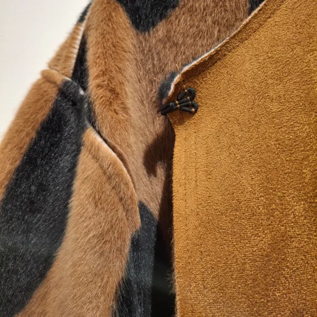 Chaqueta Parfois Talla Única Marrón y Negra