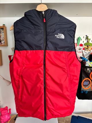 Chaleco reversible The North Face azul/rojo