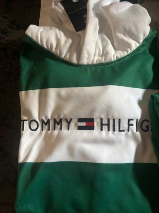Chándal Tommy Hilfiger Mujer Verde/Blanco