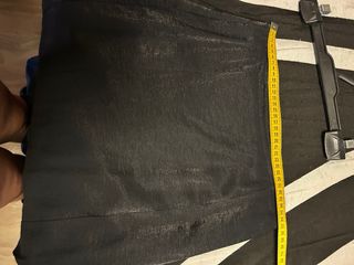 Falda larga negra brillante