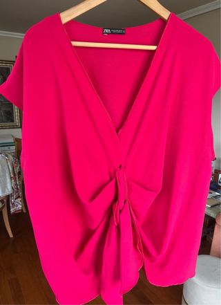 Conjunto Zara Blusa y Pantalón Estampado