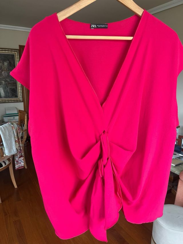 Conjunto Zara Blusa y Pantalón Estampado