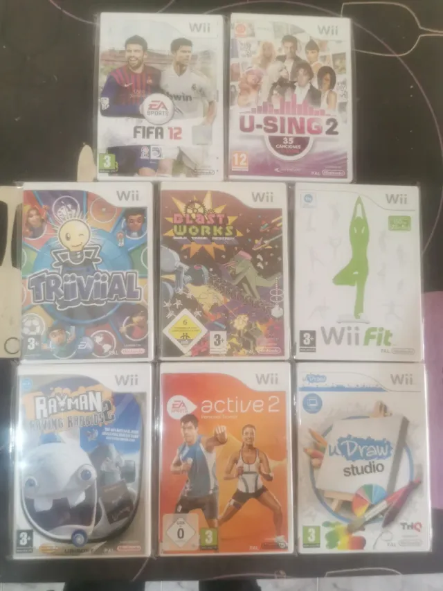 Lote juegos consola Nintendo wii.