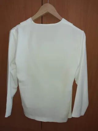 Blusa Zara Mujer Blanca Talla S