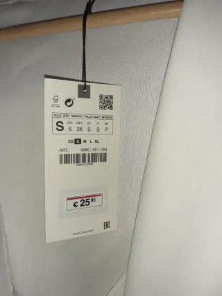 Blusa Zara Mujer Blanca Talla S