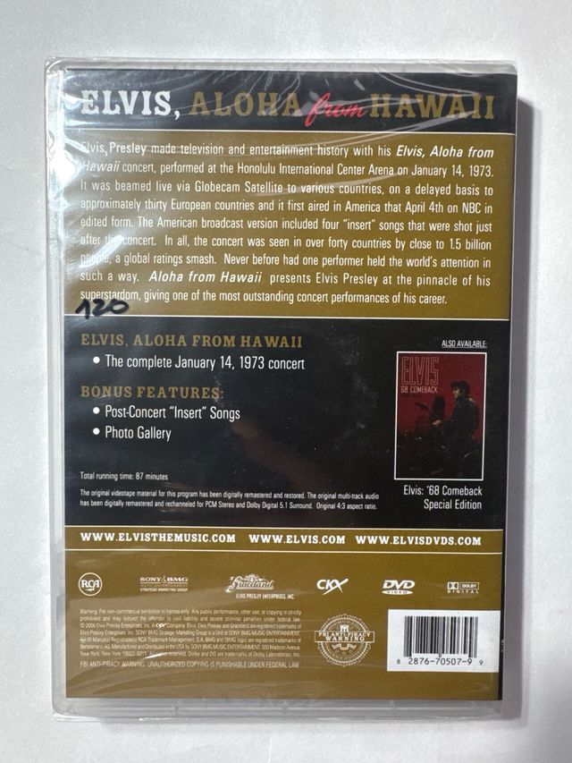 Elvis Aloha from Hawaii DVD Edición Especial