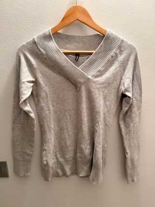 Maglione Fishbone Grigio Taglia S