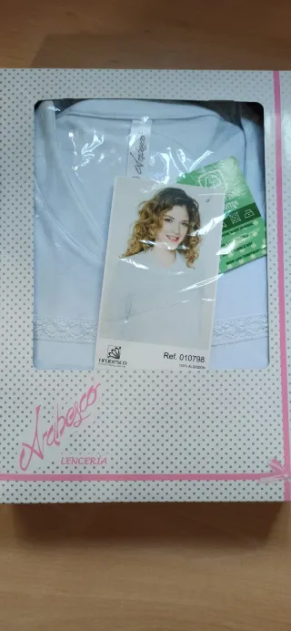 Camisón mujer manga larga