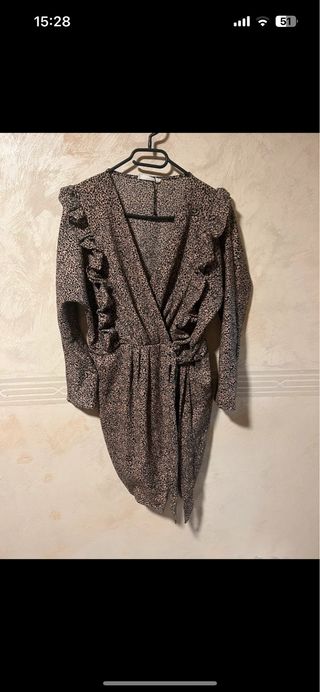 Vestido fiesta estampado animal print