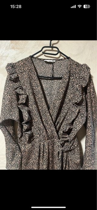 Vestido fiesta estampado animal print