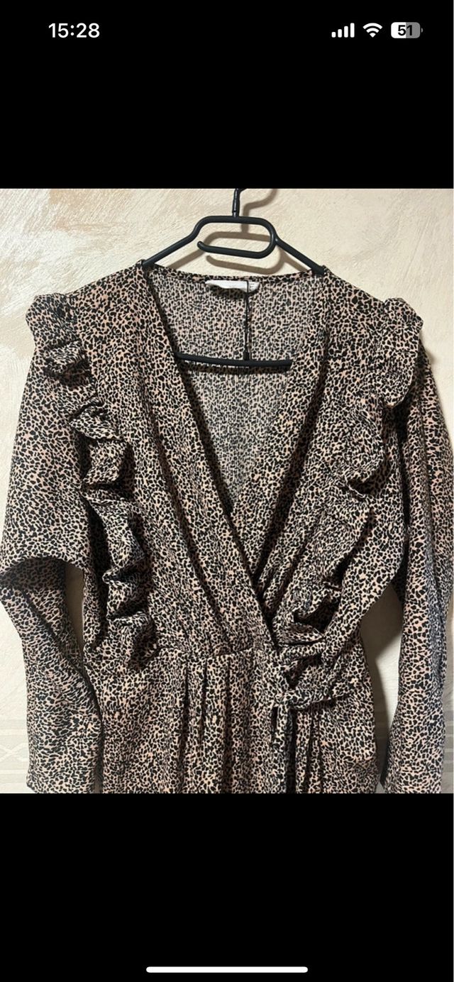 Vestido fiesta estampado animal print