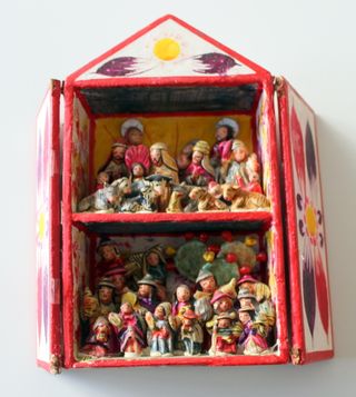 Belén Retablo Peruano Popular