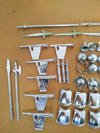 Playmobil Cromado Espada Pechera Casco Corona