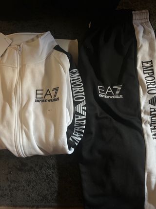 Chándal Emporio Armani Hombre XL Negro/Blanco