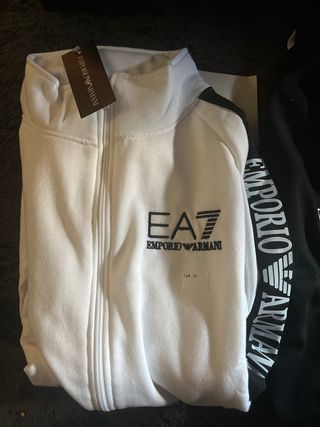 Chándal Emporio Armani Hombre XL Negro/Blanco