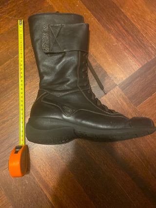 Stivali in pelle marrone donna