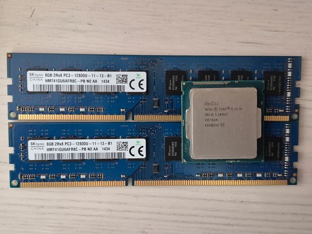 Processador Intel Core i5-4570 + 16GB de RAM DDR3 / 1600MHz