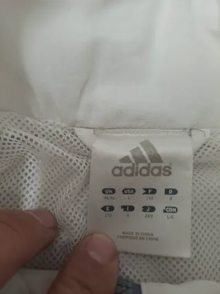 Sudadera Adidas Hombre Gris y Blanca