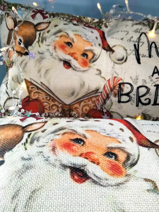 2 Capas de Almofada Natalinas 50x30