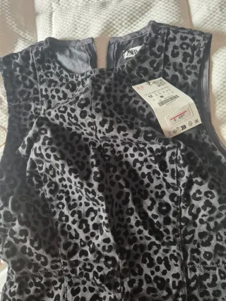 Vestido Zara Animal Print Talla M