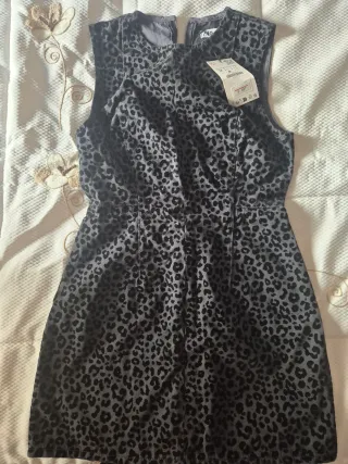 Vestido Zara Animal Print Talla M