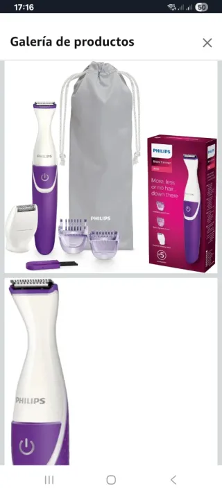 Philips Bikini Trimmer 2000 Morado/Blanco