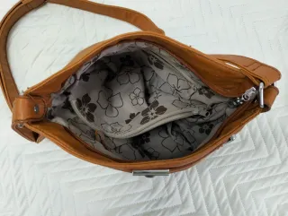 Bolso vintage mujer caballo beige/marrón